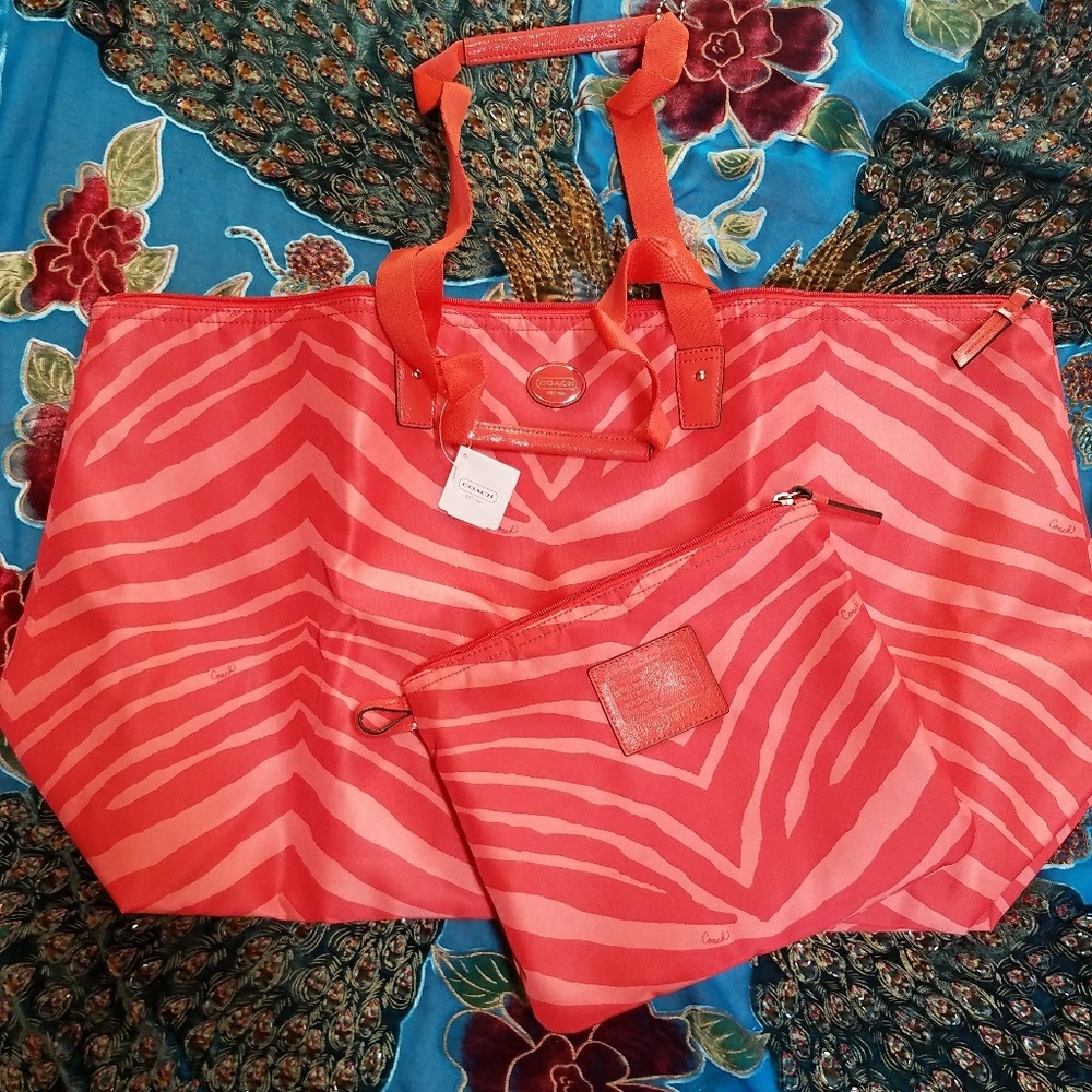 NWT COACH Gym Bag Bundle Tote Set🌹
